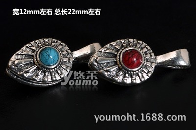 探尋獨具匠心的藏式佛珠配件 22MM藏銀松石鑲嵌計數器卡子在義烏高源飾品店的深度體驗